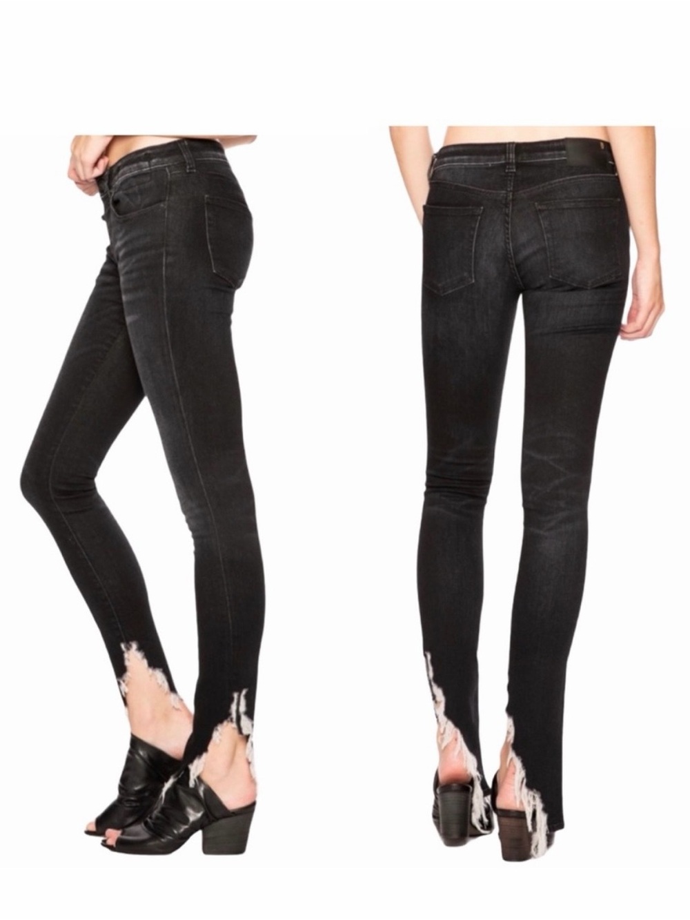 R13 Kate Skinny Angled Hem color Dark Moon, size 28